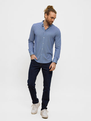 REDGREEN Aron Shirt 4692 Dark Navy Melange