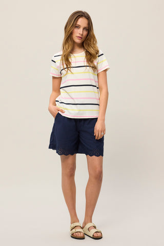 REDGREEN WOMAN Chris T-shirt Short Sleeve Tee 141 Rose Stripe