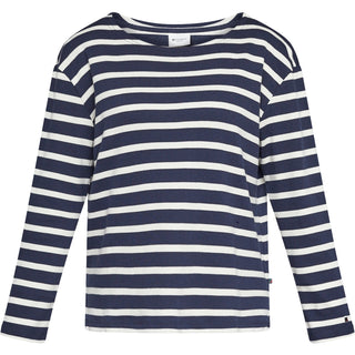 REDGREEN WOMAN Claudia T-shirt Long Sleeve Tee 168 Navy Stripe