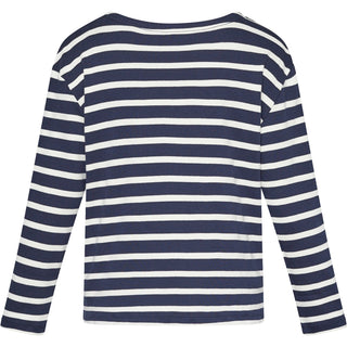 REDGREEN WOMAN Claudia T-shirt Long Sleeve Tee 168 Navy Stripe