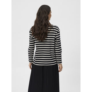 REDGREEN WOMAN Claudia T-shirt Long Sleeve Tee 199 Black Stripe