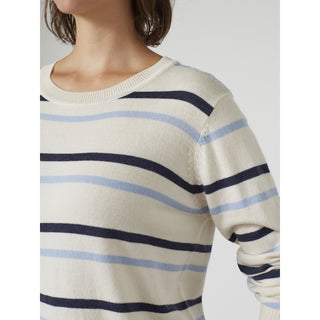 REDGREEN WOMAN Jetta Knit 164 Mid Blue Stripe