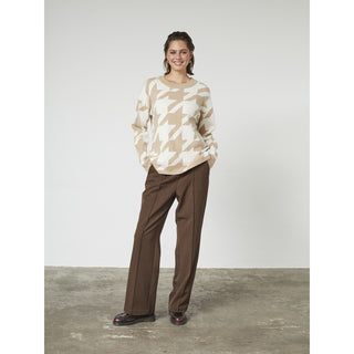 REDGREEN WOMAN Kalinka Knit 326 Light Brown Pattern