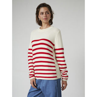 REDGREEN WOMAN Kathrine Knit 144 Red Stripe