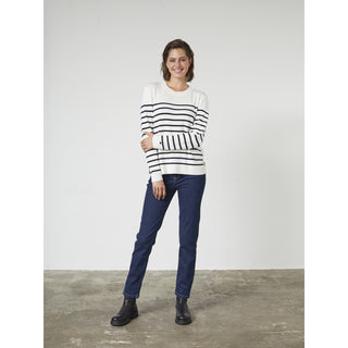 REDGREEN WOMAN Kirsty Knit Knit 120 Off White Stripe