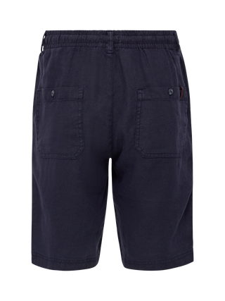 Herre shorts i navy fra Redgreen – lavet i hørblanding med casual fit