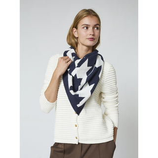 REDGREEN WOMAN Rikka Scarf 369 Dark Navy Pattern