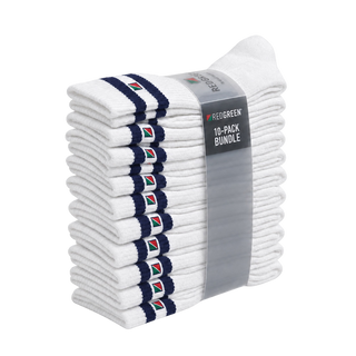 Amazon Redgreen 10-pack crew sock Socks White