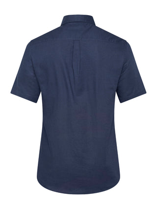 REDGREEN ASGER LINEN SHIRT SS Shirt 0682 NAVY