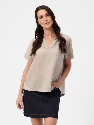 REDGREEN WOMAN Alexia Shirt Dresses / Shirts 422 Ligth Sand Melange