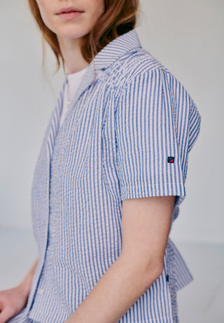 REDGREEN WOMAN Anni Shirt Shirt 164 Mid Blue Stripe