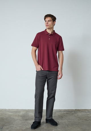 REDGREEN CARL - Regular polo Polo 0481 Wine red