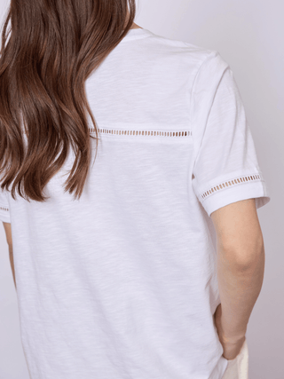 REDGREEN WOMAN Cami Short Sleeve Tee Hvid