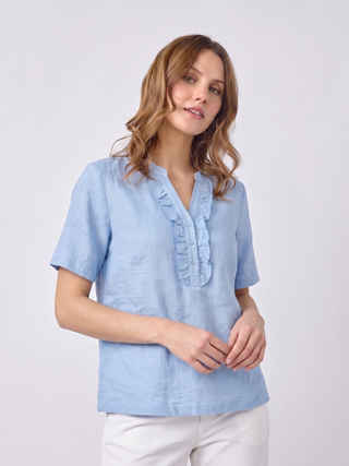 REDGREEN WOMAN Cammy Short Sleeve Tee 062 Light Blue