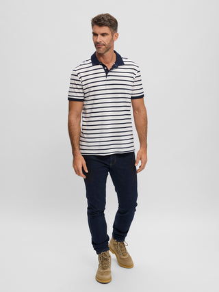 REDGREEN Carlton Polo White/Blue