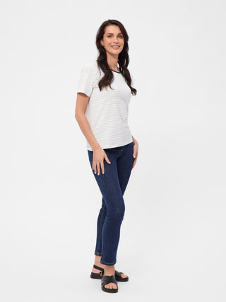 REDGREEN WOMAN Cecilie T-shirt T-shirt 160 Blue Pastel Stripe
