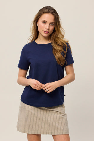 REDGREEN WOMAN Celina T-shirt Short Sleeve Tee 068 Navy
