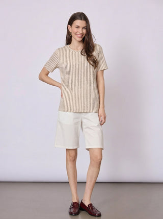 REDGREEN WOMAN Celina T-shirt Short Sleeve Tee 385 Plum Pattern