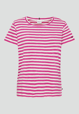 REDGREEN WOMAN Chanel T-shirt Short Sleeve Tee 145 Pink Stripe