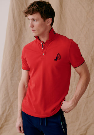REDGREEN MEN Charles Polo Polo 0441 Red