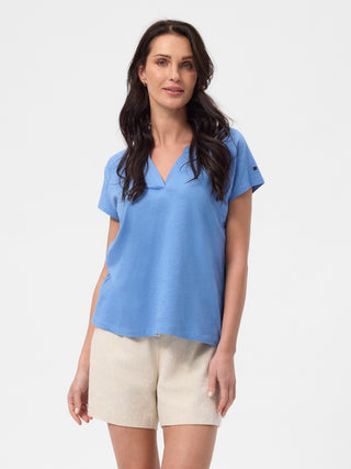 REDGREEN WOMAN Charlot Tee Short Sleeve Tee 063 Blue