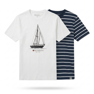 Amazon Redgreen Christopher Logo T-shirt T-shirt Blue/White