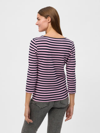 REDGREEN WOMAN Cleo T-shirt Long Sleeve Tee 143 Pale Pink Stripe