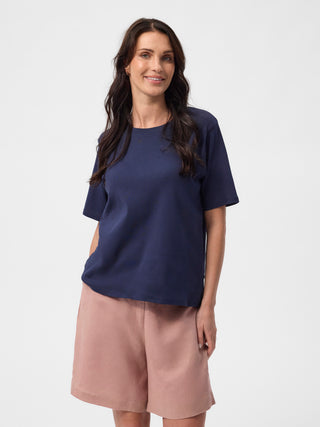 REDGREEN WOMAN Clive Short Sleeve Tee 068 Navy