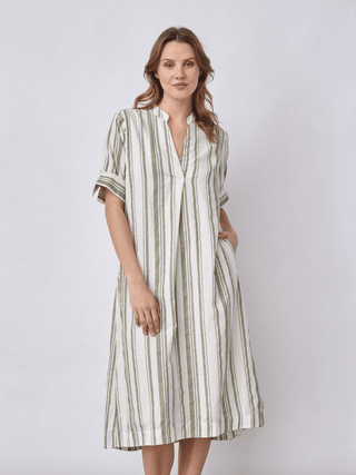 REDGREEN WOMAN Delaney Dresses / Shirts 173 Light Green Stripe
