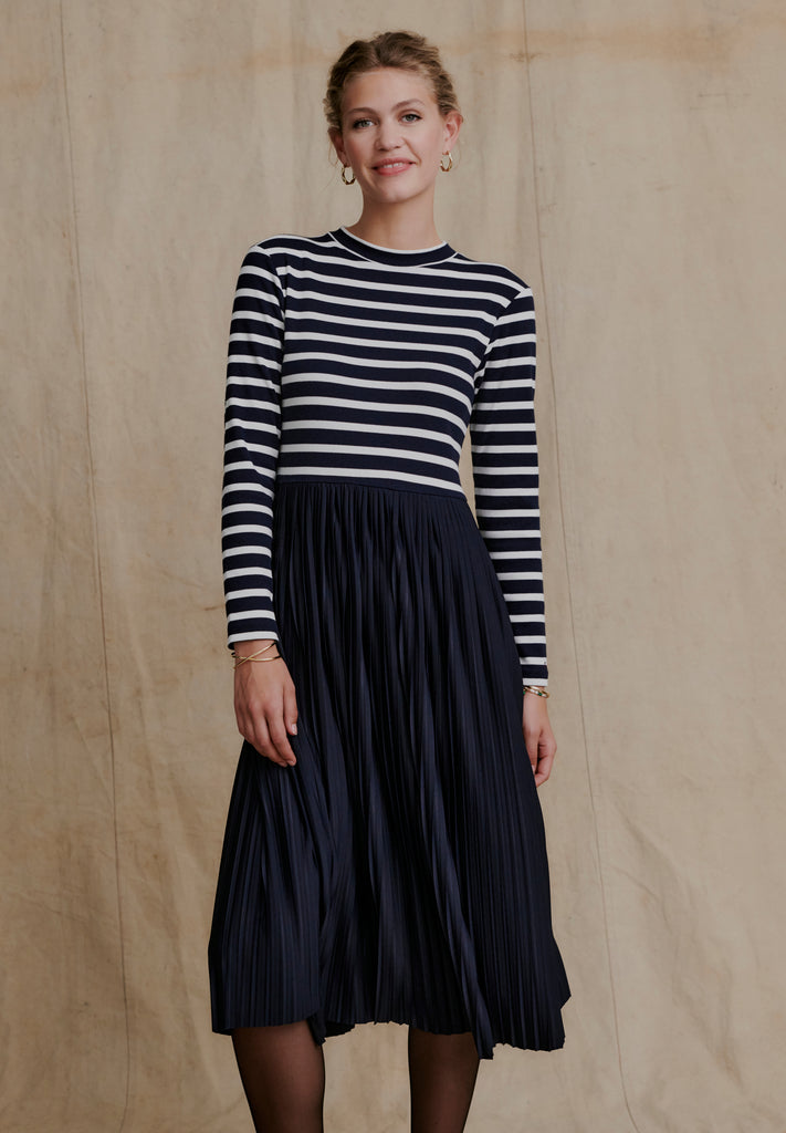 REDGREEN WOMAN Dorina Dress Dresses / Shirts 168 Navy Stripe