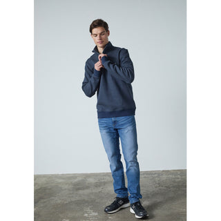 REDGREEN FLYNN ½ ZIP PULLOVER Knit 4580 NAVY MELANGE