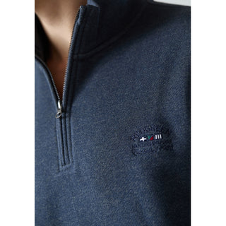 REDGREEN FLYNN ½ ZIP PULLOVER Knit 4580 NAVY MELANGE
