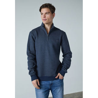 REDGREEN FLYNN ½ ZIP PULLOVER Knit 4580 NAVY MELANGE