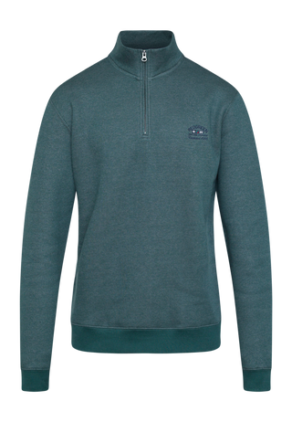 REDGREEN FLYNN ½ ZIP PULLOVER Knit 4680 DARK GREEN MELANGE