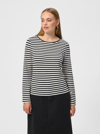 REDGREEN WOMAN Fie Long Sleeve T-shirt Long Sleeve Tee 199 Black Stripe