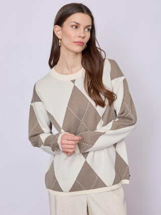 REDGREEN WOMAN Kaja Knit 321 Ecru Pattern