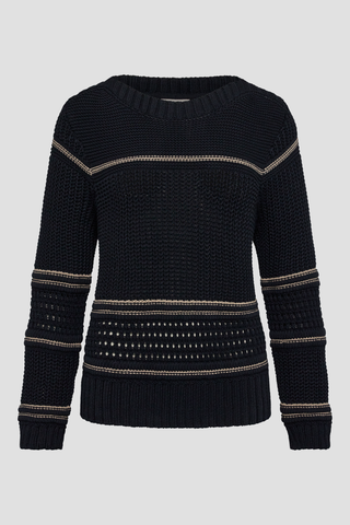 REDGREEN WOMAN Kamma Knit Knit 169 Dark Navy Stripe