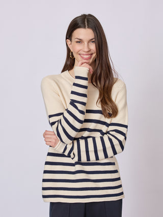 REDGREEN WOMAN Kathrine Knit 168 Navy Stripe