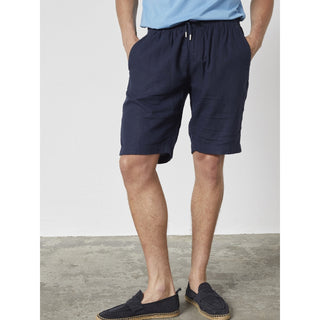 REDGREEN LUCAN LINEN SHORTS Shorts 0682 NAVY