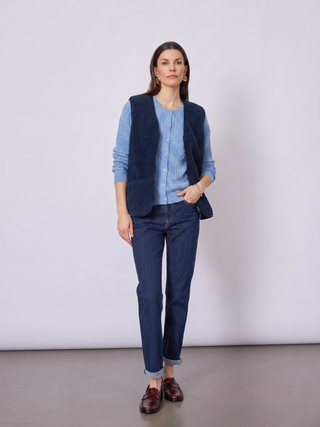 REDGREEN WOMAN Leo Fleece 068 Navy