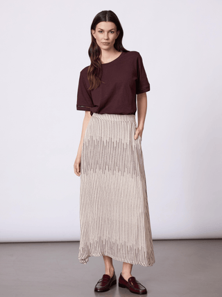 REDGREEN WOMAN Naja Print Skirts 385 Plum Pattern