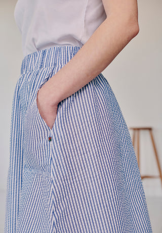 REDGREEN WOMAN Nancy Skirt Skirt 164 Mid Blue Stripe