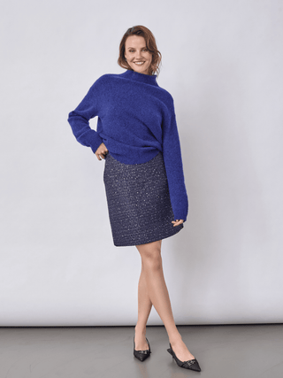 REDGREEN WOMAN Ninna Knit 368 Navy Pattern