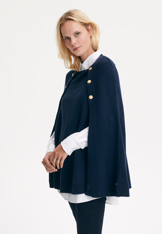 REDGREEN WOMAN Noemi Knit Cape Knit 068 Navy