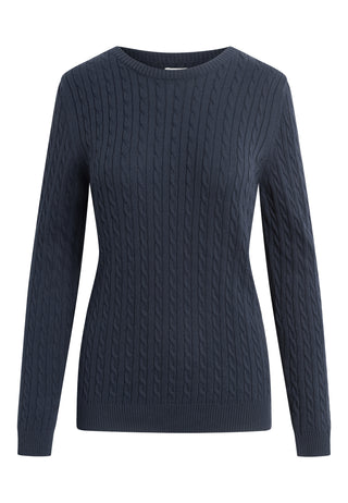 REDGREEN WOMAN Simone Cable knit  Knit 068 Navy