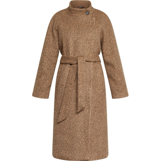 REDGREEN WOMAN Sora Jackets and Coats 429 Dark Brown Melange