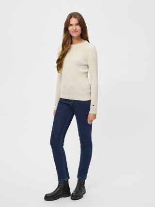 REDGREEN WOMAN Susan Cable Knit Knit 421 Ecru Melange