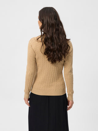 REDGREEN WOMAN Susan Cable Knit Knit 423 Sand Melange