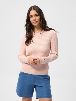 REDGREEN WOMAN Susan Cable Knit Knit 440 Rose Pastel Melange