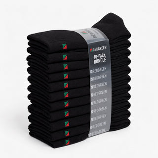Amazon Redgreen Theodor 10-pack Socks Black